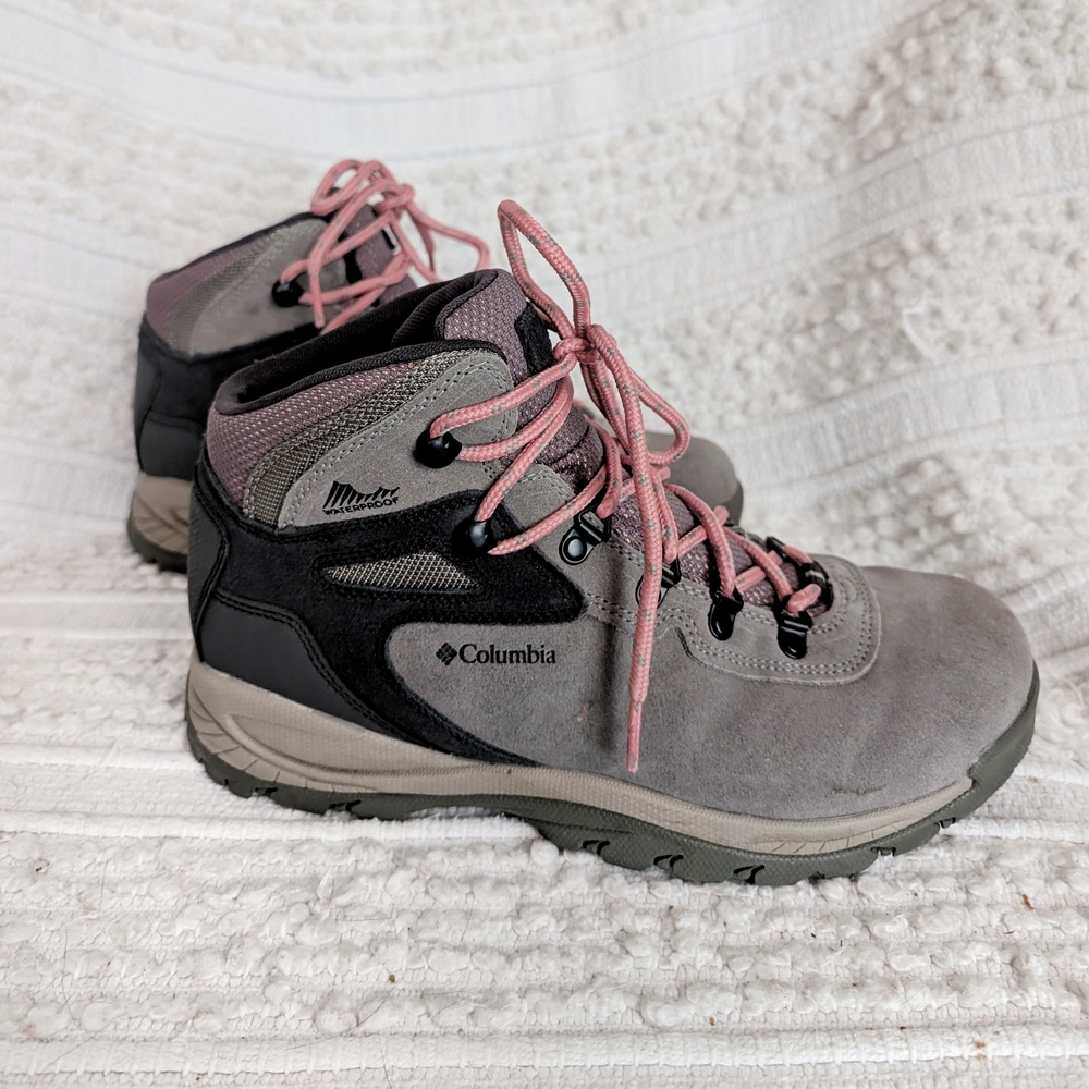 Columbia Women's Gray and Pink Hiking Boots